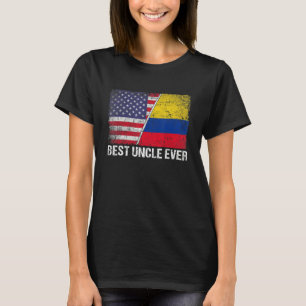 Camiseta El mejor tío del Día del Padre Colombia Bandera de