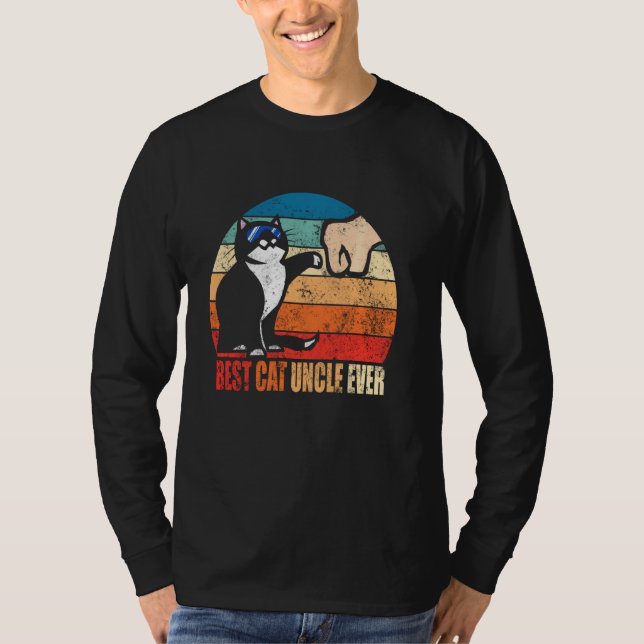Camiseta El mejor tío del gato nunca Fundido Gafas de sol P (Anverso)