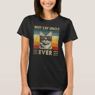 Camiseta El mejor tío del gato padre del gato retro de vint