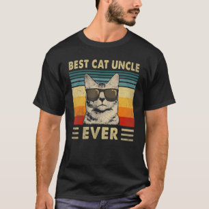 Camiseta El mejor tío del gato padre del gato retro de vint