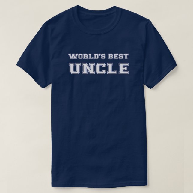 Camiseta El mejor tío del mundo (Diseño del anverso)