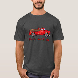 Camiseta El mejor tío del mundo con el coche de bomberos