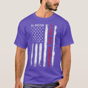 Camiseta El mejor tío del mundo hombres decoración retro vi