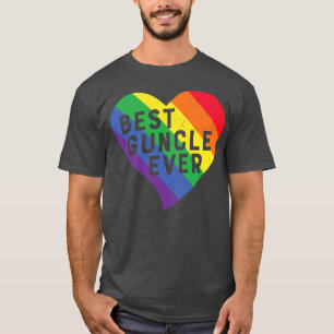 Camiseta El mejor tío del mundo tío del orgullo LGBTQ Bande