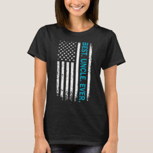 Camiseta El mejor tío jamás vintage retro tío de la bandera