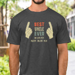 Camiseta El mejor tío siempre señala nombres de sobrino de<br><div class="desc">La graciosa camiseta del Mejor Tío que aparece con los dedos apuntando al Mejor Tío :-) Cambia al texto y también agrega sobrinas y nombres de sobrino o texto personalizado debajo.</div>