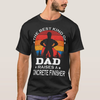 Camiseta El mejor tipo de padre del acabado de hormigón