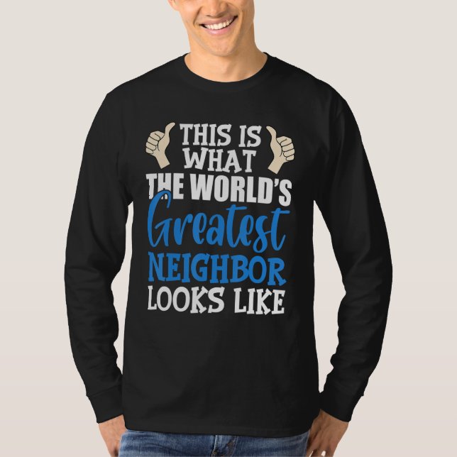 Camiseta El mejor vecino del mundo (Anverso)