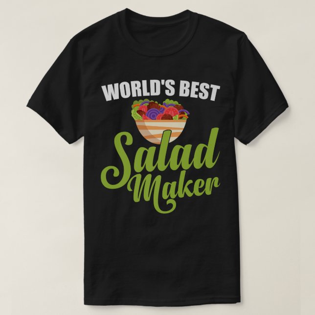 Camiseta El mejor vendedor de ensalada de ensaladas del mun (Diseño del anverso)