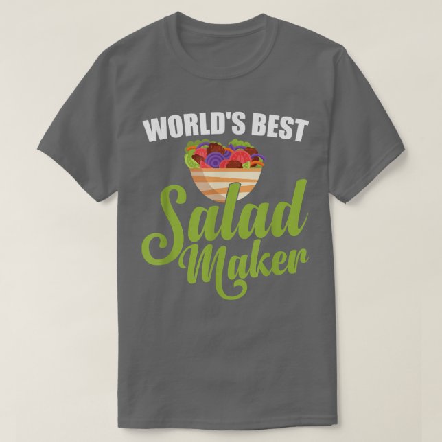 Camiseta El mejor vendedor de ensalada de ensaladas del mun (Diseño del anverso)