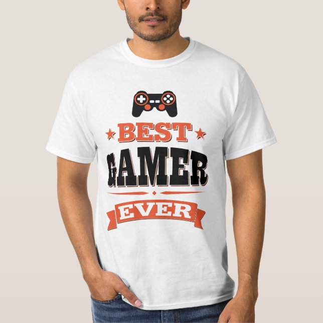Camiseta El mejor videojugador nunca (Anverso)