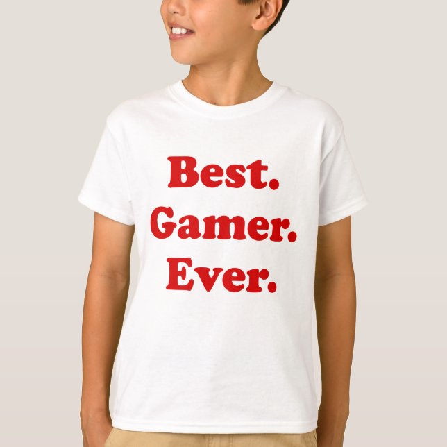 Camiseta El mejor videojugador nunca (Anverso)
