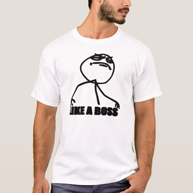 Camiseta el meme de la rabia tiene gusto de un jefe (Anverso)