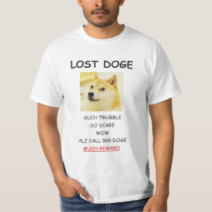 Camiseta ¡El meme Doge Lost Doggo MUCHO RECOMPENSA!