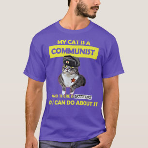 Camiseta El meme soviético comunista de la URSS "Mi gato es