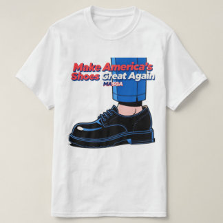 Camiseta El meme viral de MASGA. Los zapatos de Trump llega