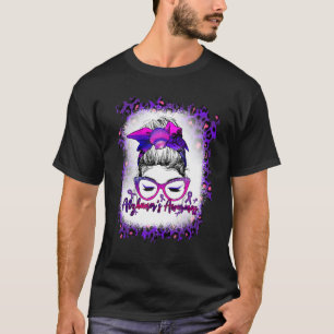 Camiseta El mensaje de alerta de Alzheimer es una cinta mor