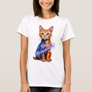 Camiseta El mensajero: Gato juguetón y malicioso