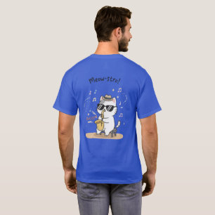 Camiseta El Meow-stro: Saxofón de Jazz Suave