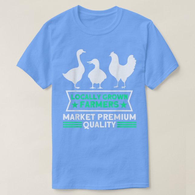 Camiseta El mercado de las granjas cultivó locales agricult (Diseño del anverso)
