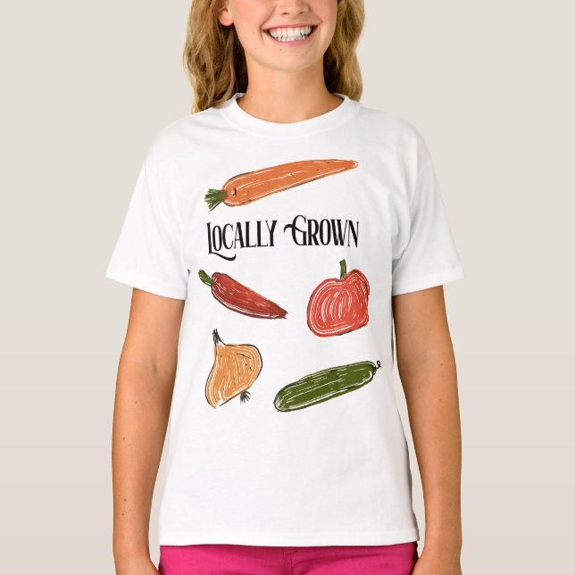 Camiseta El mercado de los agricultores retro en Baby Showe (Anverso)