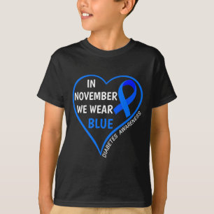 Camiseta El Mes De Concienciación Sobre La Diabetes T1d T2d