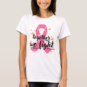 Camiseta El Mes de la Conciencia del Cáncer de Mama Juntos 