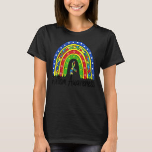 Camiseta El mes de la conciencia sobre el autismo arcoiris 