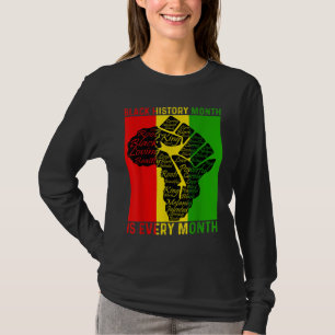 Camiseta El Mes de la Historia Negra es cada mes Poder Fist