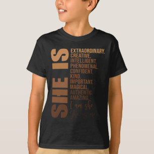Camiseta El mes de la historia negra es la Junete africana