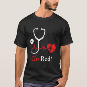 Camiseta El Mes De La Salud Febrero Enrojo La Conciencia