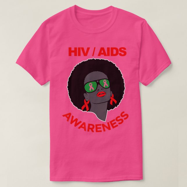 Camiseta El mes de la toma de conciencia sobre el VIH da a  (Diseño del anverso)