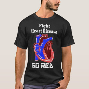 Camiseta El Mes Del Corazón Se Pone Rojo Por Enfermedades C