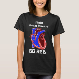 Camiseta El Mes Del Corazón Se Pone Rojo Por Enfermedades C