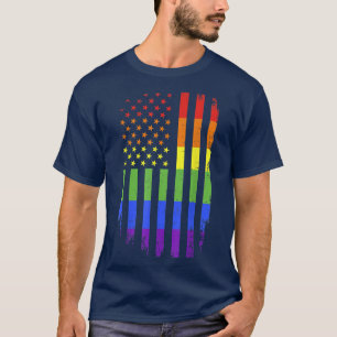 Camiseta El mes del orgullo gay y la lesbiana apoya el arco