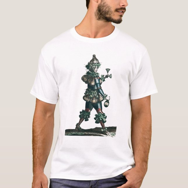 Camiseta El mesonero, diseño alegórico del traje (Anverso)