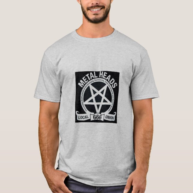 Camiseta el metal dirige la unión 666 (Anverso)