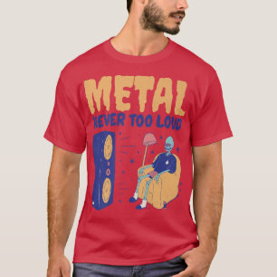 Camiseta El metalizado nunca fue muy divertido Rock Skeleto