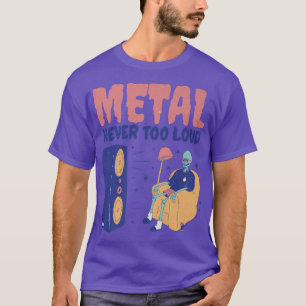 Camiseta El metalizado nunca fue muy divertido Rock Skeleto