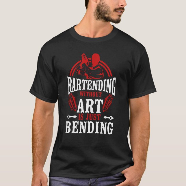 Camiseta El Mezclólogo De Bartender Sin Es Simplemente Ser (Anverso)