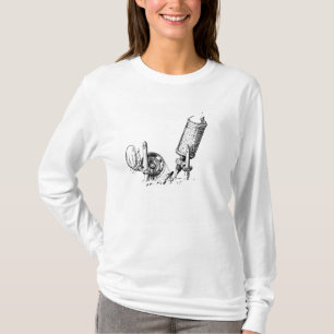Camiseta El microscopio de Robert Hooke
