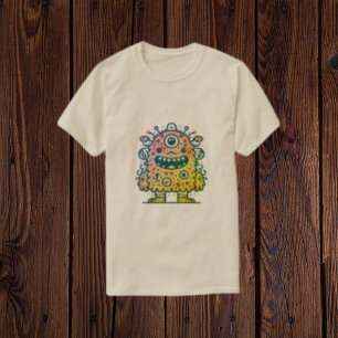 Camiseta El miedo al horror del monstruo amarillo