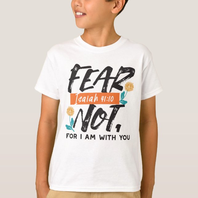 Camiseta El miedo no es la Biblia Isaías sino el diseño Ins (Anverso)
