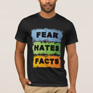 Camiseta El miedo odia los hechos   Audaz lema de recuperac