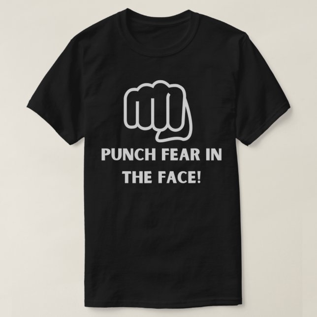 Camiseta El miedo punzante en la cara (Diseño del anverso)