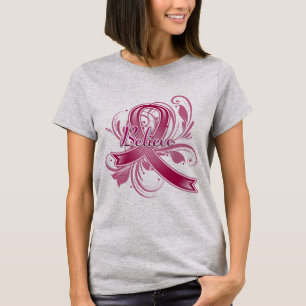 Camiseta El mieloma múltiple cree la cinta del Flourish