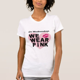 Camiseta El miércoles nos ponemos rosa divertido día de San
