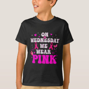 Camiseta El Miércoles Usamos Cáncer De Mama De Cinta Rosa A