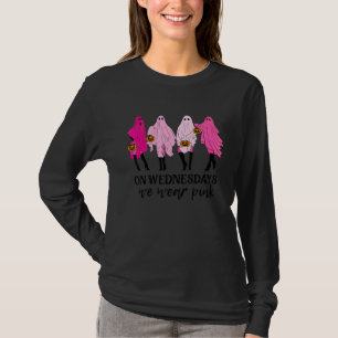 Camiseta El Miércoles Usamos Chicas Rosados Fantasma