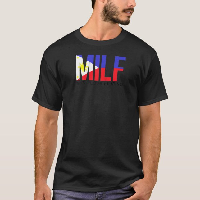 Camiseta El MILF Man I Love Filipino Funny Adults Philippin (Anverso)
